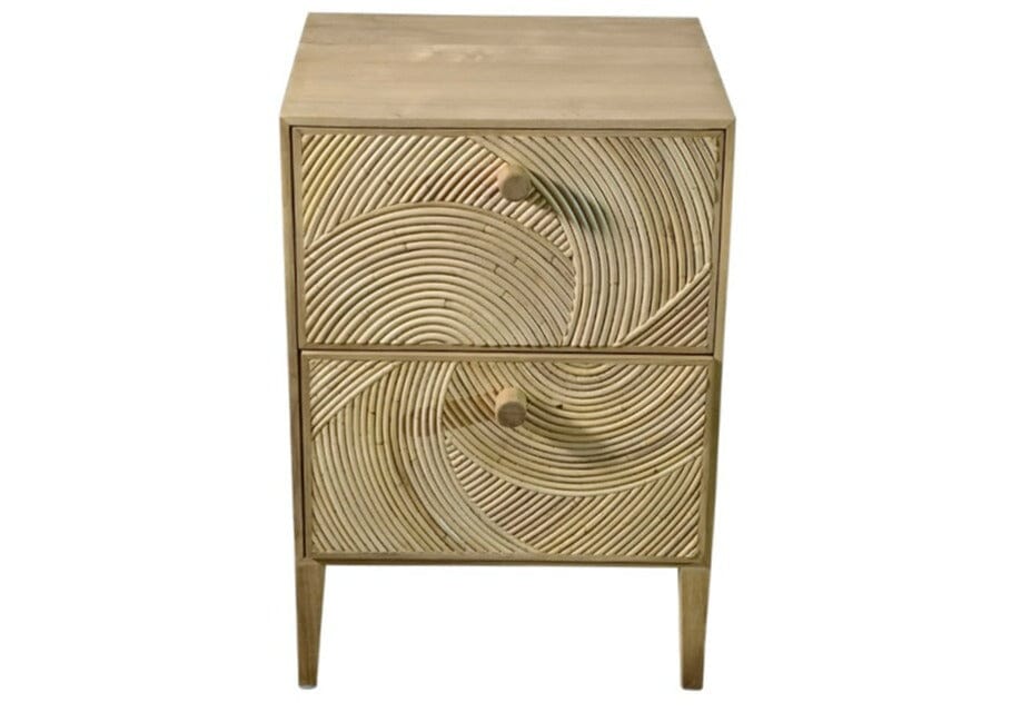 Malibu Bedside Table Two Drawers Bedside Tables Elements 