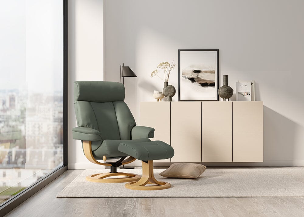 Nordic 99 Special Chair & Ottoman Ring Base Recliner Chairs Vast Furniture 