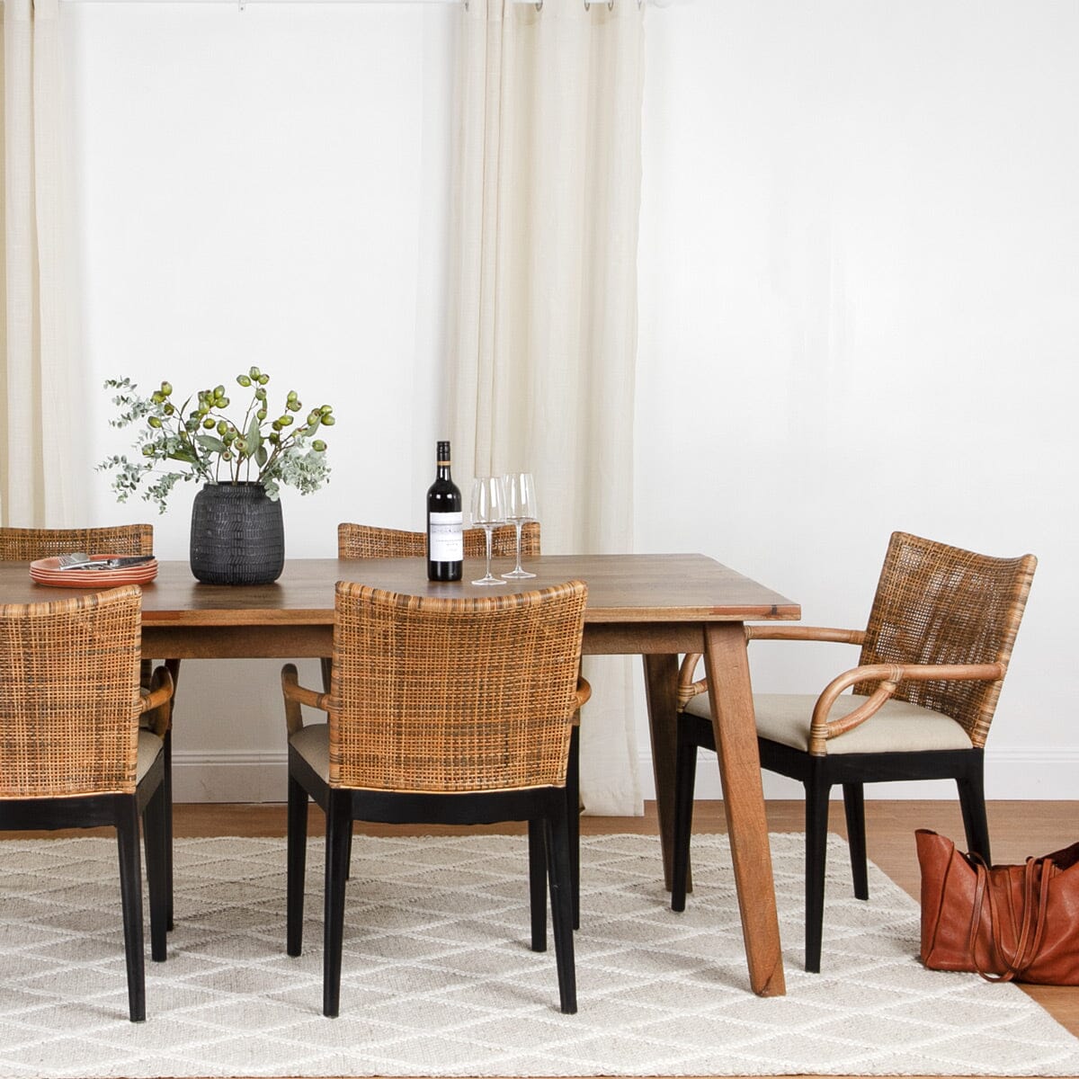 Amina Dining Chair and seville dining table