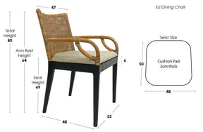 Esi Dining Chair Alfresco Dining Chairs Panca 