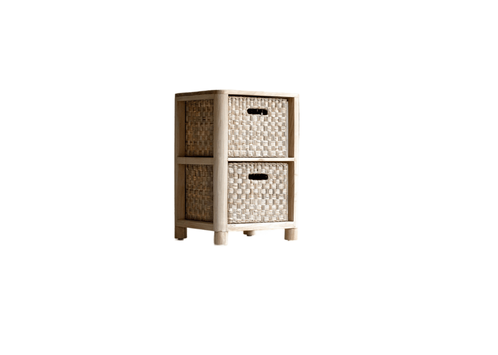 Palerma Bedside Table with 1 Basket