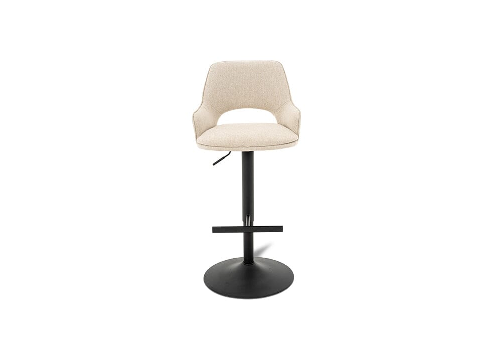 Petra Barstool Beige/Black Stools Vast Furniture 