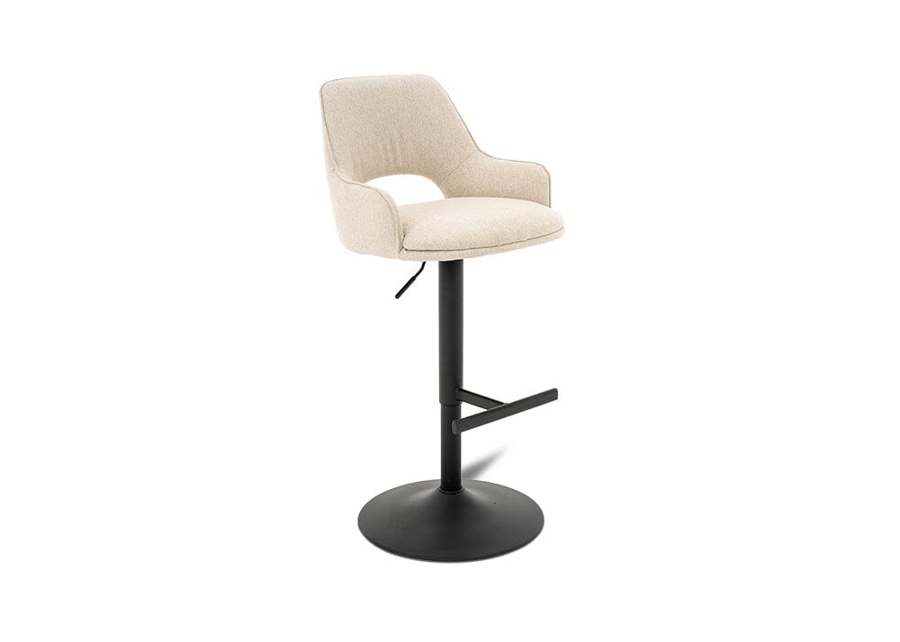 Petra Barstool Beige/Black Stools Vast Furniture 