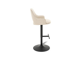 Petra Barstool Beige/Black Stools Vast Furniture 