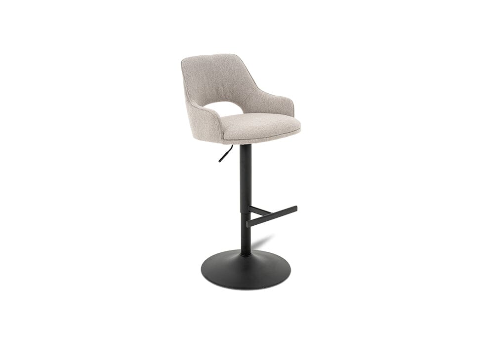 Petra Barstool Light Grey/Black Stools Vast Furniture 