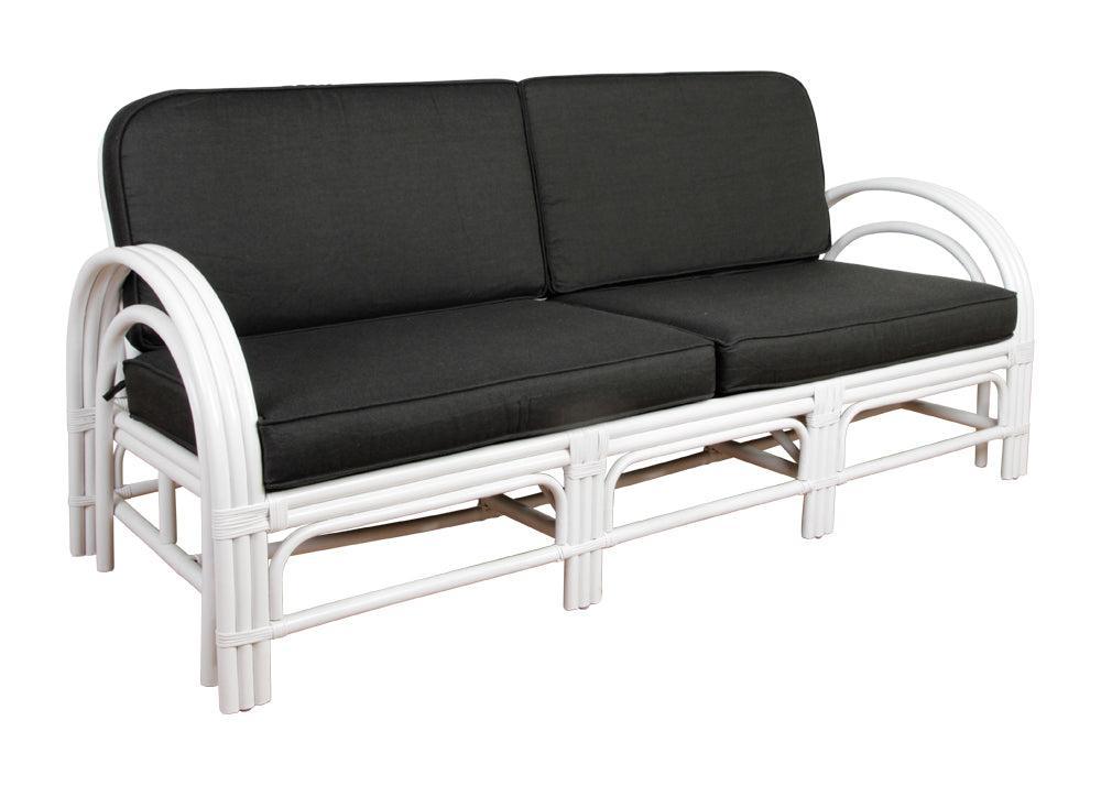 Pretzel Daybed - White with Charcoal Covers