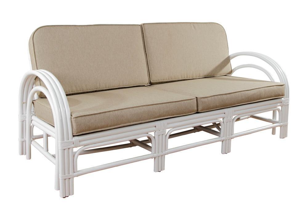 Pretzel Daybed - White with Taupe Covers