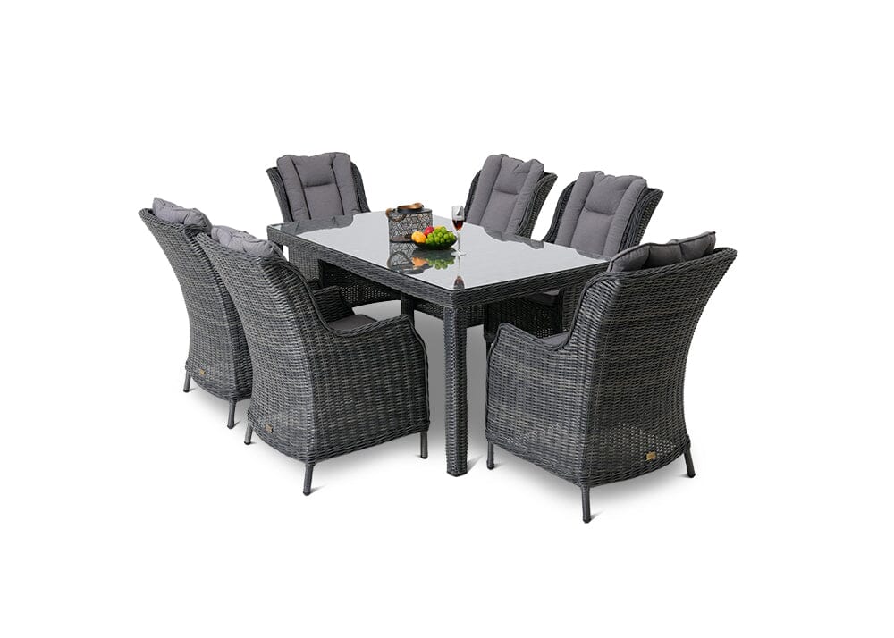Pacific 7 Piece Dining Set Outdoor Dining Tables Nest 