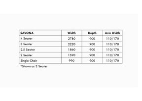 Savona Sofa Range Standard Cushion Lounges and Armchairs UD LOUNGES 