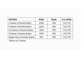 Savona Sofa Range Scattered Cushion Lounges and Armchairs UD LOUNGES 