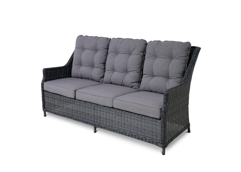 Riveria 4 Piece Set with 3 Seater Sofa Outdoor Seating Nest 