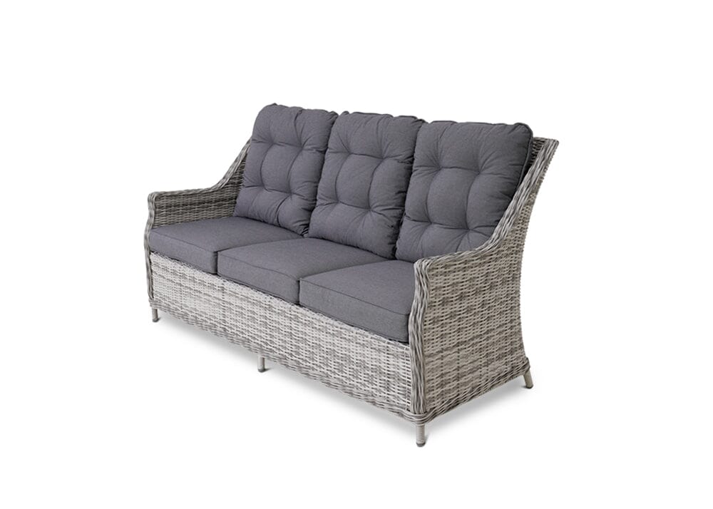 Riveria 4 Piece Set with 3 Seater Sofa Outdoor Seating Nest 