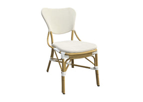 Tide outdoor dining chair white