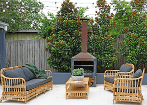 Avoca Daybed with Charcoal Cushions Alfresco Lounging Avoca 