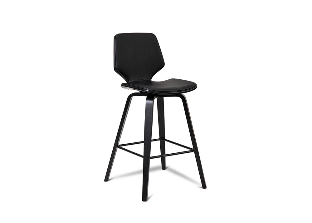 Ryde Black / Black Barstool Stools Vast Furniture 