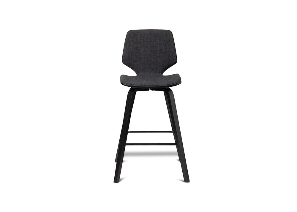 Ryde Black / Grey Fabric Barstool Stools Vast Furniture 