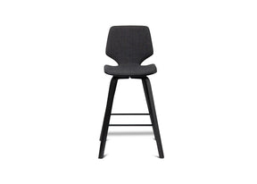 Ryde Black / Grey Fabric Barstool Stools Vast Furniture 