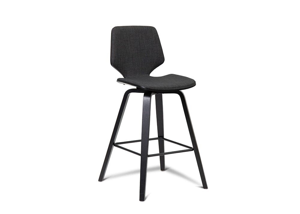 Ryde Black / Grey Fabric Barstool Stools Vast Furniture 