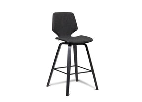 Ryde Black / Grey Fabric Barstool Stools Vast Furniture 