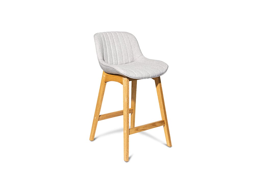 Zoe Light Grey Barstool Stools Vast Furniture 