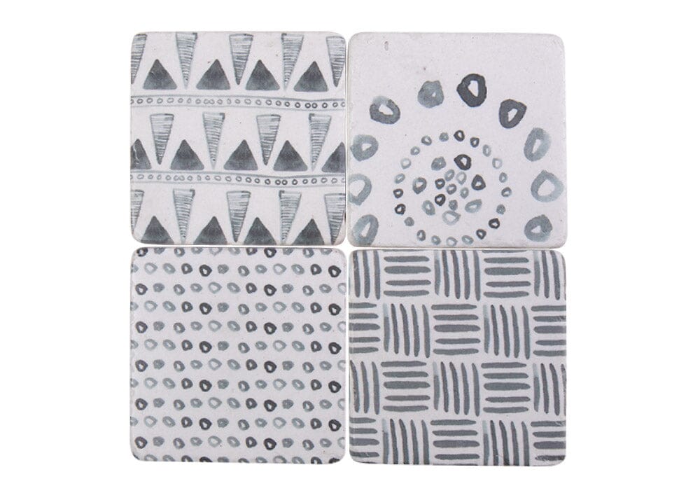 Adisa Resin Drink Coaster Set - set of 4 Tableware DWBH 