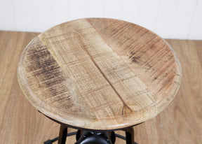 Caulfield Swivel Stool - Timber Seat