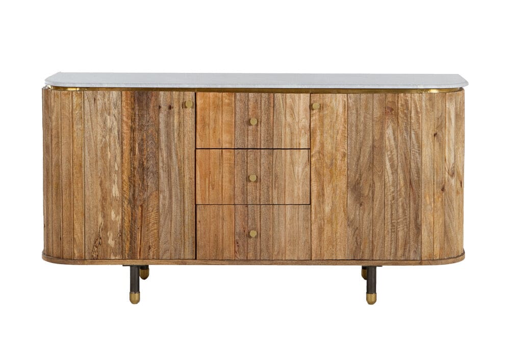 Lilian Carved Buffet with Marble Top Buffets Smile Interiors 
