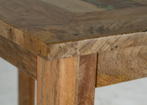 old door bar table detail
