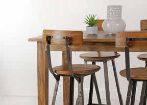 old door bar table and stools