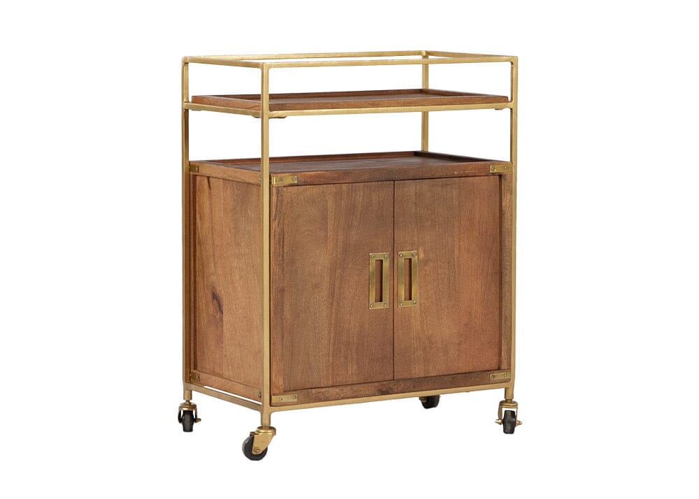 Oscar Trolley 2 Door Shelving and Cabinets Smile Interiors 