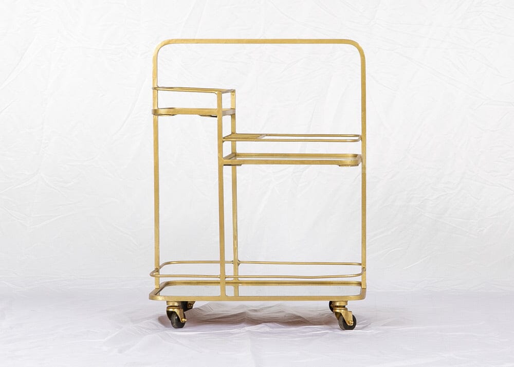 Retro 3 Tier Bar Trolley Shelving and Cabinets Smile Interiors 