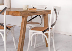 Scando Dining Table closeup styled