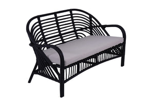 Zuni 2 Seater Chair - Black