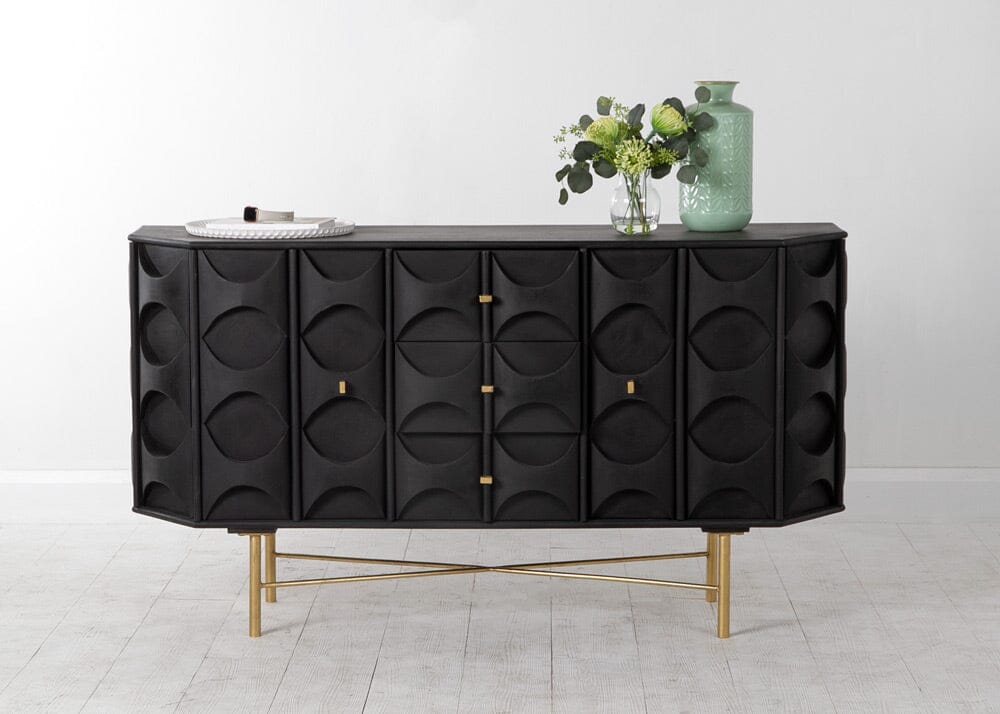 Gatsby Curved Buffet 2 Door 3 Drawer Buffets Smile Interiors 